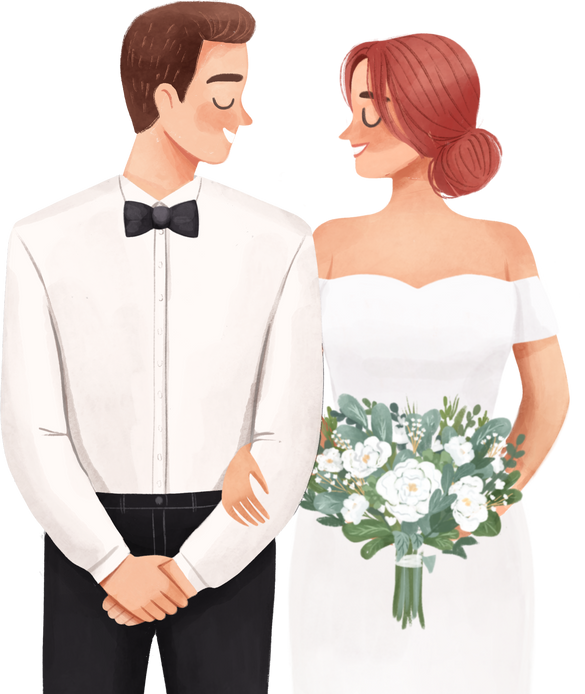 Wedding Couple Illustration