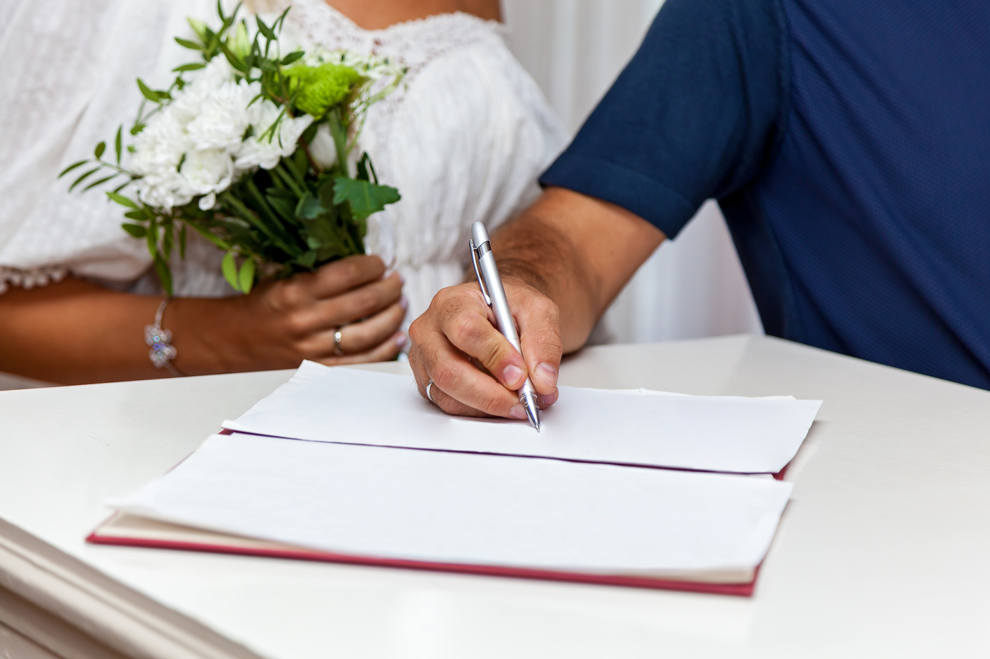 Wedding ceremony at the registry office